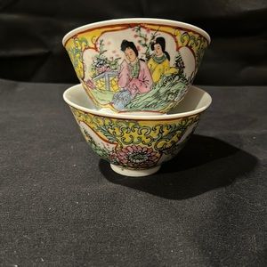 2 vintage Japanese Tonen rice/soup bowls 5.5”. Never used